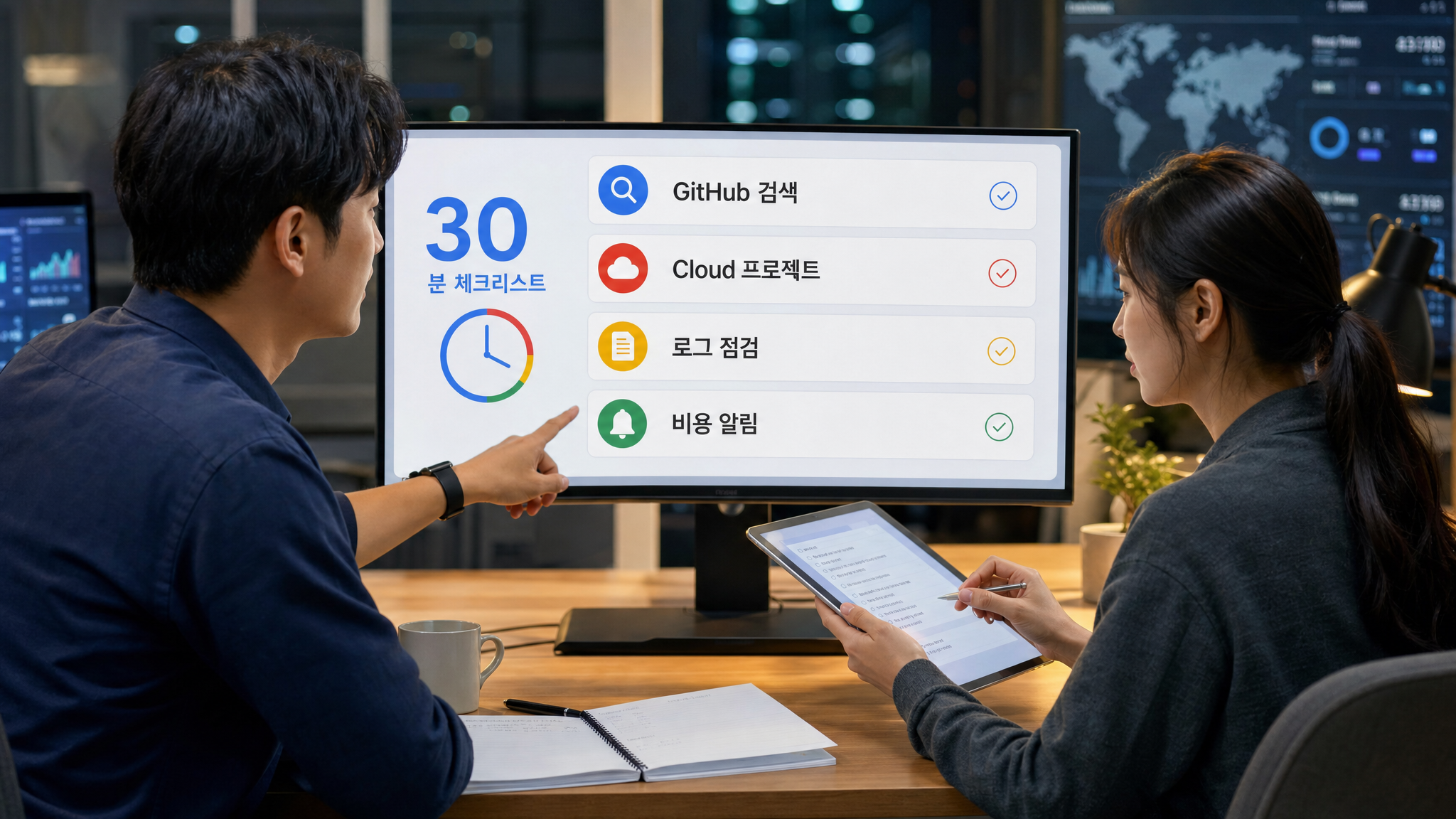 소규모 팀이 GitHub 검색, Cloud 프로젝트, 로그 점검, 비용 알림을 확인하는 30분 API 보안 점검 이미지